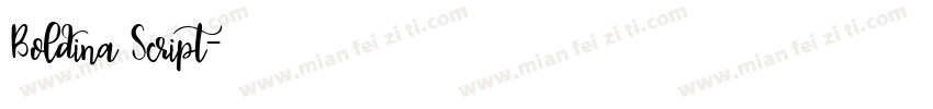 Boldina Script字体转换